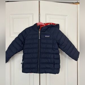 Patagonia Reversible Down Sweater Hoodie - Toddlers' 3t blue